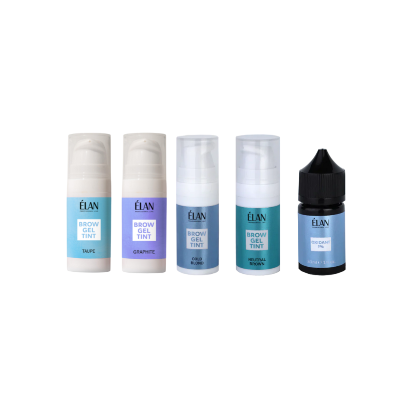ÉLAN - Eyebrow Gel Tint Kit (4 Tints & Oxidising Emulsion 1%)