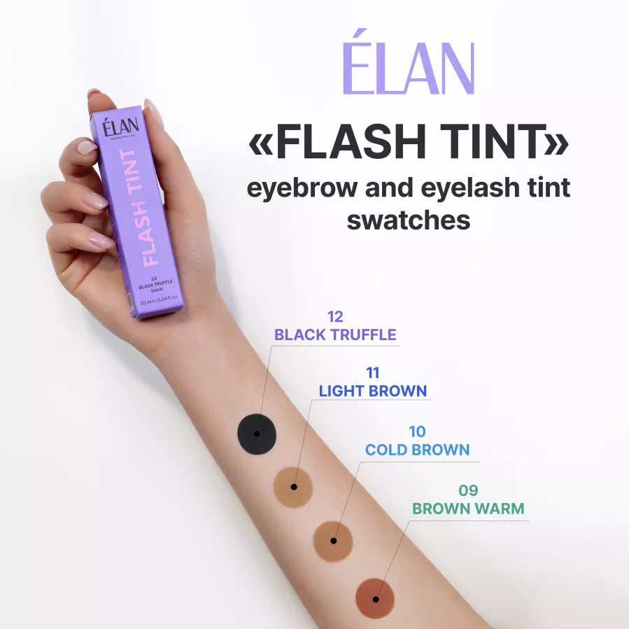 ÉLAN - Eyebrow Flash Tint, 10ml - 12 Black (Black Truffle)