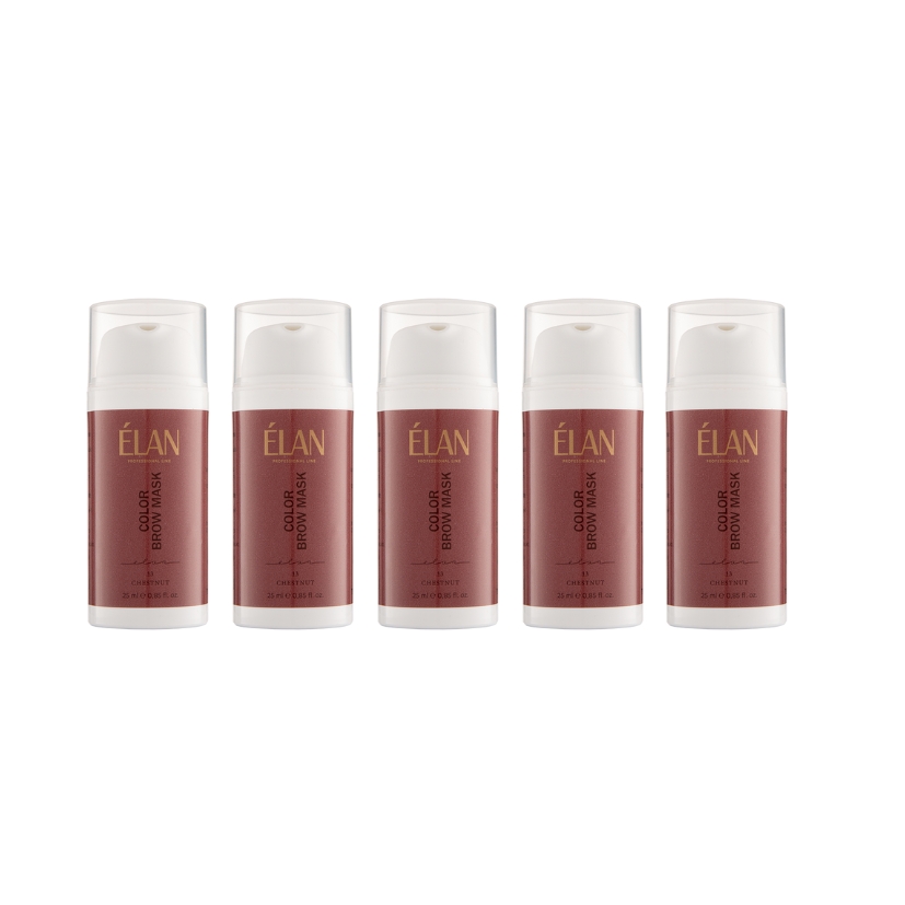 ÉLAN - Colour Brow Mask: 2 In 1 Toning Eyebrow Mask, 25ml (3 Colours Available) Wholesale 5 pack, RRP $35 Each)