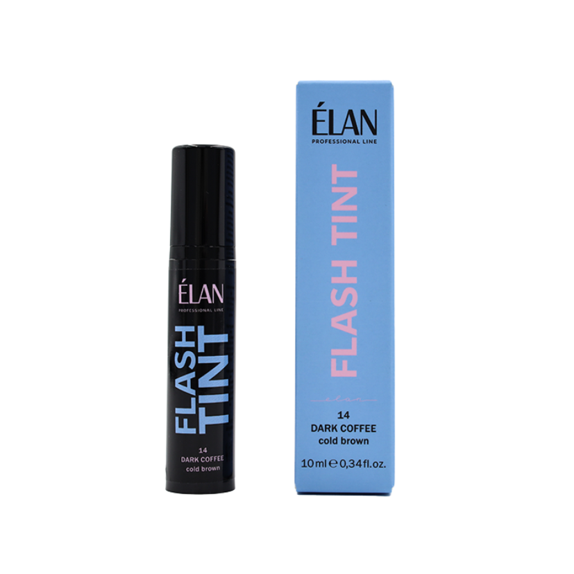 ÉLAN - Eyebrow Flash Tint, 10ml - 14 Dark Coffee (Cold Brown)