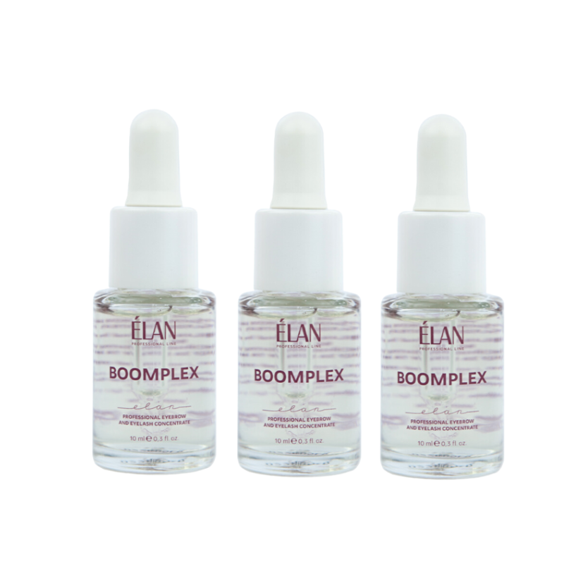 ÉLAN - Boomplex - Professional Eyebrow and Eyelash Concentrate, 10ml (Wholesale 3 pack, RRP $42.95)