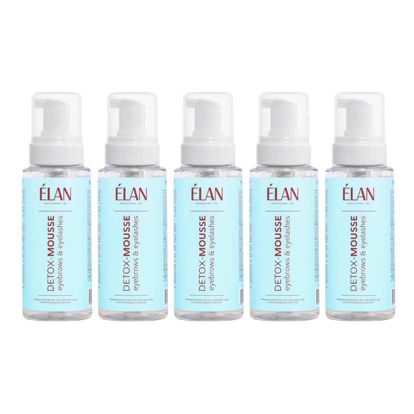 ÉLAN - Cleansing Detox-Mousse for Eyebrows and Eyelashes 150ml (Wholesale 5 pack, RRP $29.95 Each)