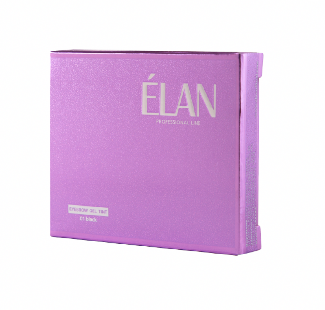 ÉLAN - Eyebrow gel tint with Oxidant, 01 Black (1 sachets - 15 treatments)