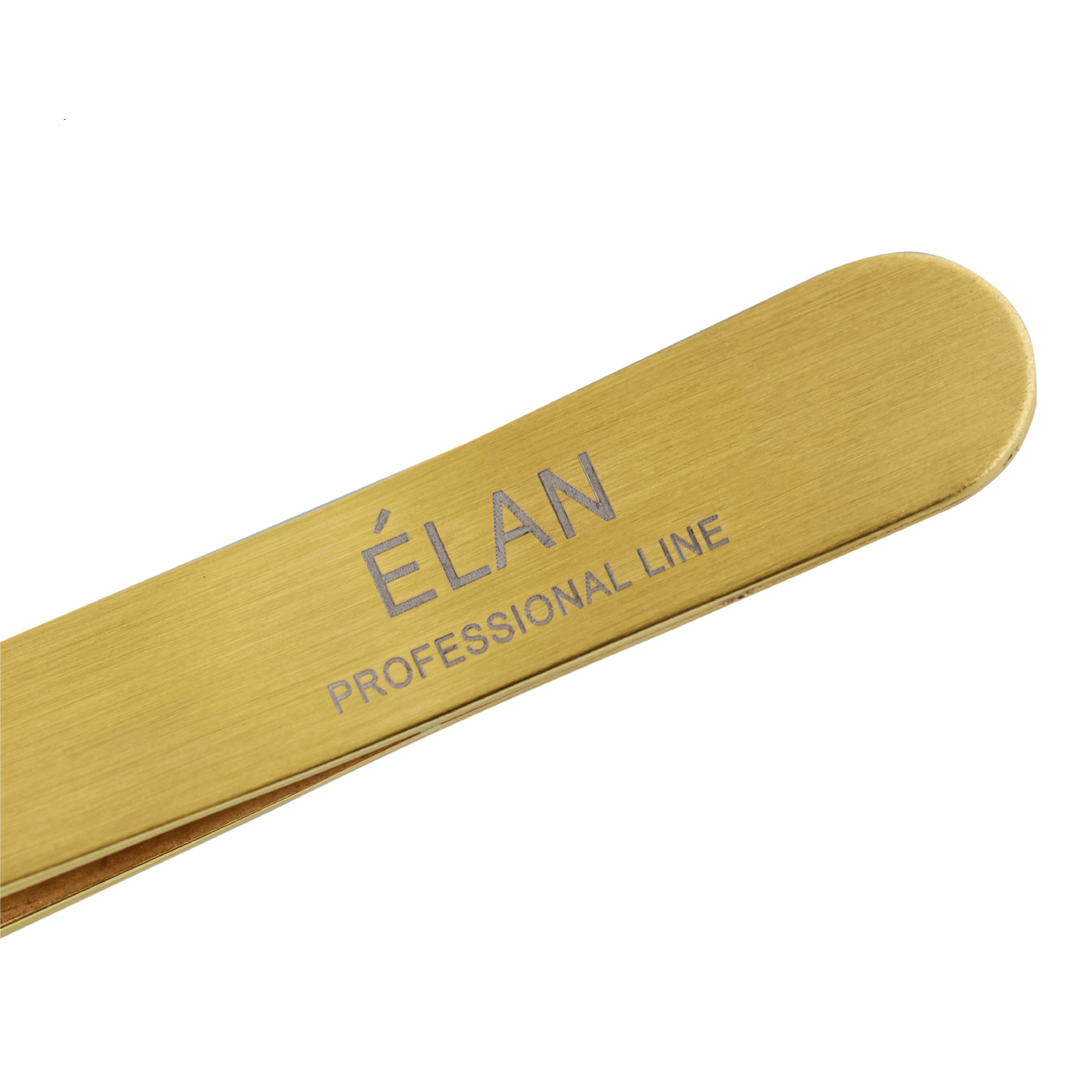 ÉLAN - Set of Professional Eyebrow Tweezers + Scissors (Gold)